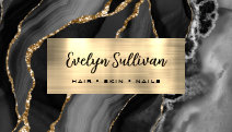 Black Gold Agate Business Card