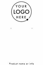 Logo Modern White Jewelery Earring Display Card