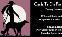 Theresa in Rose - Business Cards
