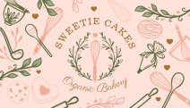  Baking & Cooking Utensil Cookie Bakery Business Card