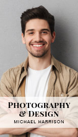 Professional QR Code Photo Business Card
