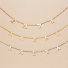 Unique Silver or Gold Letter Name Necklace
