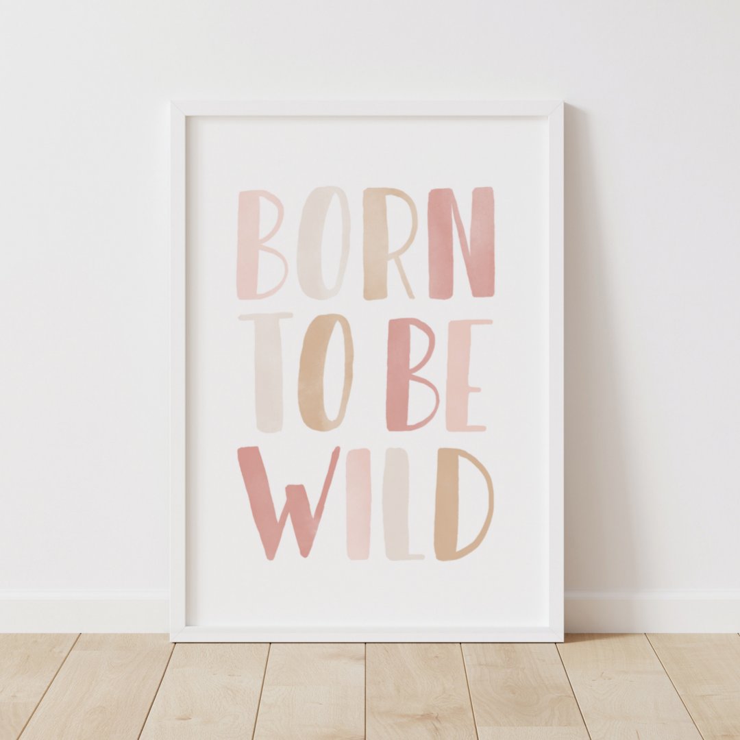 Born to be Wild Pink Girls Room Decor