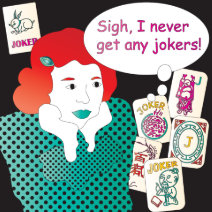Mah Jongg Sayings Jokers2 Ceramic Tile