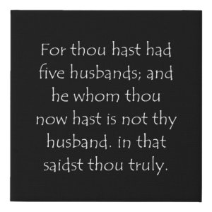 John 4:18 typographic Bible verse print