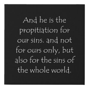 1 John 2:2 typographic Bible verse print