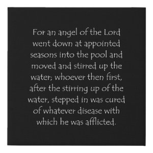 John 5:4 typographic Bible verse print