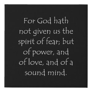 2 Timothy 1:7 typographic Bible verse print