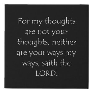 Isaiah 55:8 typographic Bible verse print