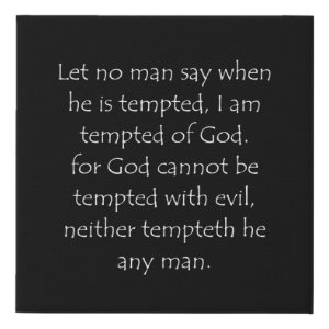 James 1:13 typographic Bible verse print