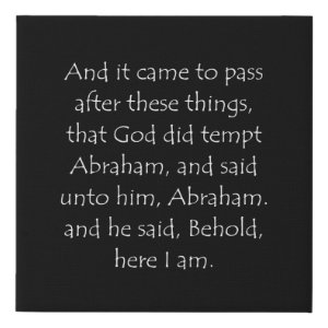 Genesis 22:1 typographic Bible verse print