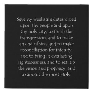 Daniel 9:24 typographic Bible verse print