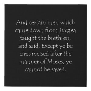 Acts 15:1 typographic Bible verse print