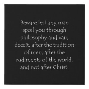Colossians 2:8 typographic Bible verse print