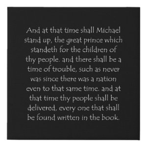 Daniel 12:1 typographic Bible verse print