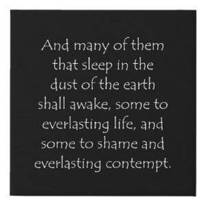 Daniel 12:2 typographic Bible verse print