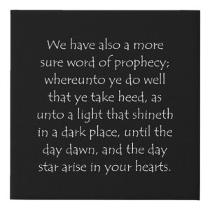 2 Peter 1:19 typographic Bible verse print
