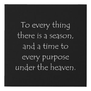 Ecclesiastes 3:1 typographic Bible verse print