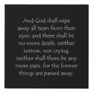 Revelation 21:4 typographic Bible verse print
