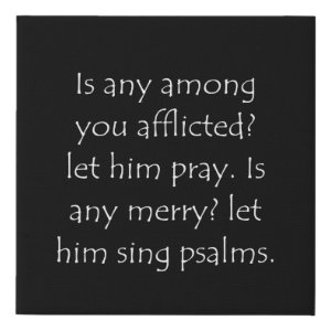 James 5:13 typographic Bible verse print