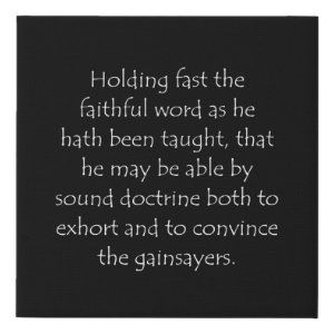 Titus 1:9 typographic Bible verse print