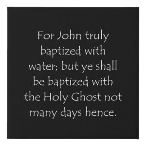 Acts 1:5 typographic Bible verse print