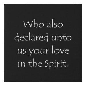 Colossians 1:8 typographic Bible verse print