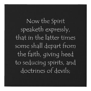 Tirage typographique du verset 1 Timothée 4:1