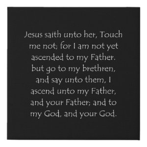 John 20:17 typographic Bible verse print