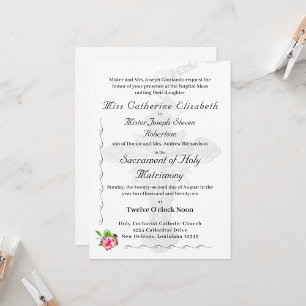 Nuptial Rose Place Card