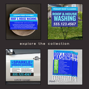 Roof and House Washing Tear Off Phone Numbers Flyer