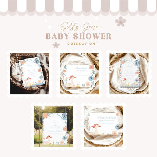 Blue Silly Goose Baby Shower  Napkins