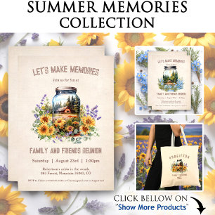 Sunflowers Forest Cabin Family Reunion Men T-Shirt
