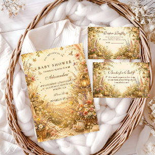 Whimsical Wildflower Boho Books for Baby Enclosure Card