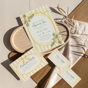 Can't Wait to Squeeze You   Citrus Baby Shower Invitation