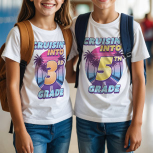 Cruisin’ Back to School 3rd Grade Girl's T-Shirt