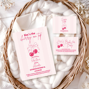 Doodle Cherry on top Baby Shower Foam Board