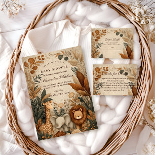 Boho Safari Baby Shower Napkins