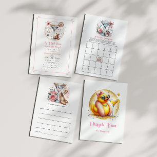 A Tini One Is On The Way Baby Shower Invitation