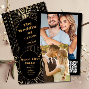Geometric Art Deco Wedding Foam Board