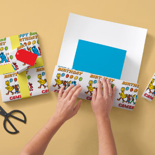 Sesame Street Pals   2nd Birthday Balloons Invitation