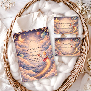 Celestial Astronaut Clouds Baby Shower Napkins