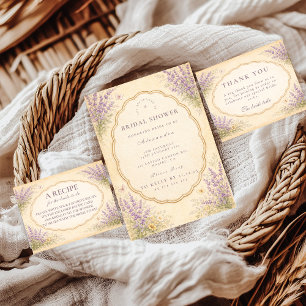 Vintage Lavender Garden Bridal Shower Napkins