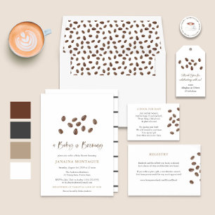 A Baby Is Brewing Coffee Minimalist Baby Shower Invitation