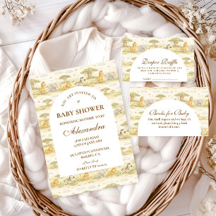 Gentle Safari Animals  Baby Shower Napkins