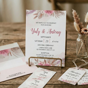 Rose and Champagne Boho Floral Seal