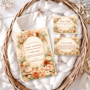 Boho Western Floral Baby Shower Foam Board