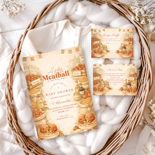 Playful Little Meatball Baby Shower Napkins
