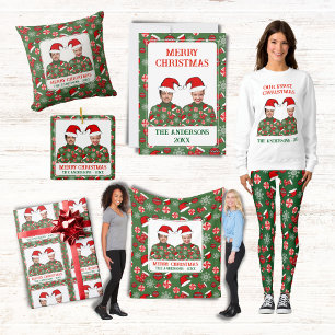 Funny Add Photo Elf Your Family Merry Christmas Holiday Card