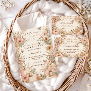 Wildflower Little Pumpkin Baby Shower Napkins
